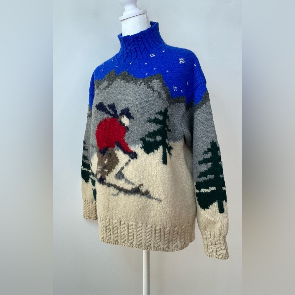 Vintage Lauren Ralph Lauren Hand Knit Wool Sweater - Picture 7 of 14